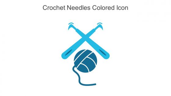 Crochet Needles Colored Icon In Powerpoint Pptx Png And Editable Eps Format