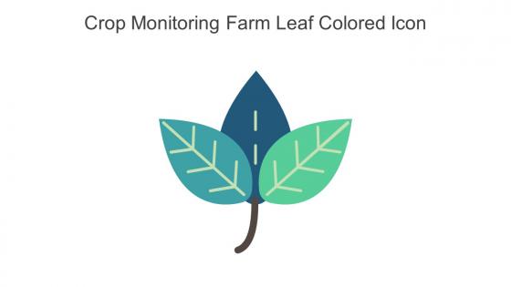 Crop Monitoring Farm Leaf Colored Icon In Powerpoint Pptx Png And Editable Eps Format