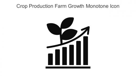Crop Production Farm Growth Monotone Icon In Powerpoint Pptx Png And Editable Eps Format