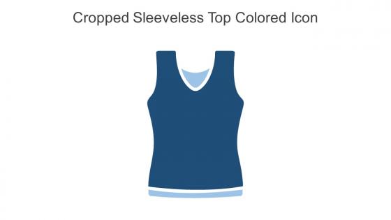 Cropped Sleeveless Top Colored Icon In Powerpoint Pptx Png And Editable Eps Format