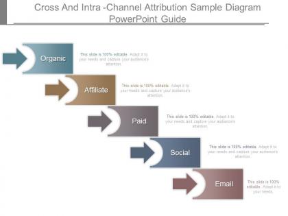 Cross and intra channel attribution sample diagram powerpoint guide