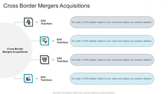Cross Border Mergers Acquisitions In Powerpoint And Google Slides Cpb