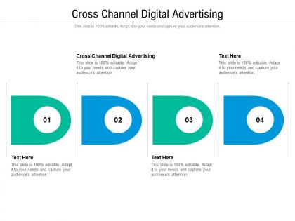 Cross channel digital advertising ppt powerpoint presentation professional templates cpb