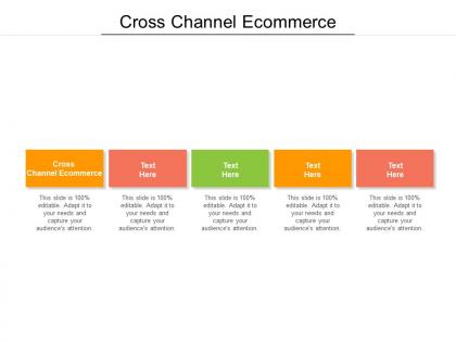 Cross channel ecommerce ppt powerpoint presentation infographic template cpb