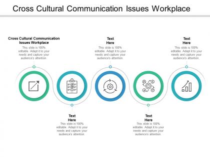 Cross cultural communication issues workplace ppt powerpoint presentation infographics objects cpb
