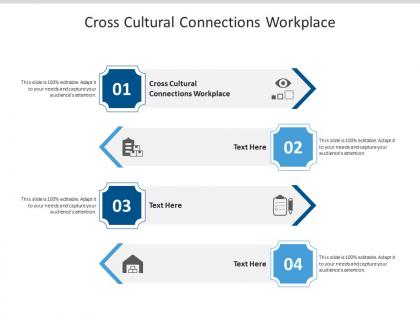Cross cultural connections workplace ppt powerpoint presentation portfolio file cpb