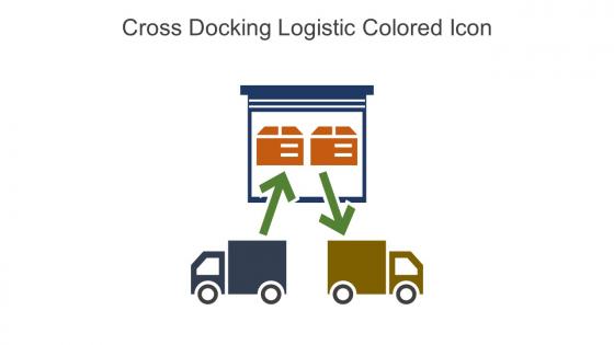 Cross Docking Logistic Colored Icon In Powerpoint Pptx Png And Editable Eps Format