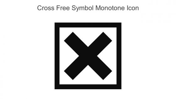 Cross Free Symbol Monotone Icon In Powerpoint Pptx Png And Editable Eps Format