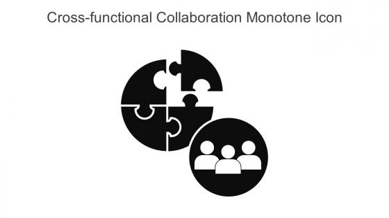 Cross Functional Collaboration Monotone Icon In Powerpoint Pptx Png And Editable Eps Format