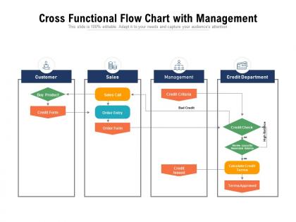 Cross Functional Flow Chart - SlideTeam