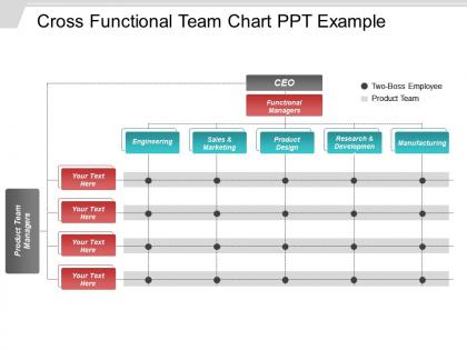 Cross functional team chart ppt example