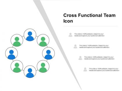 Cross functional team icon