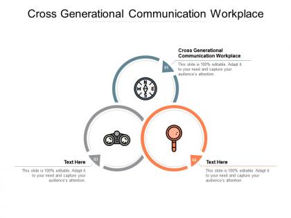 Cross generational communication workplace ppt powerpoint presentation infographics cpb