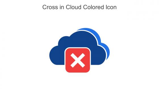 Cross In Cloud Colored Icon In Powerpoint Pptx Png And Editable Eps Format