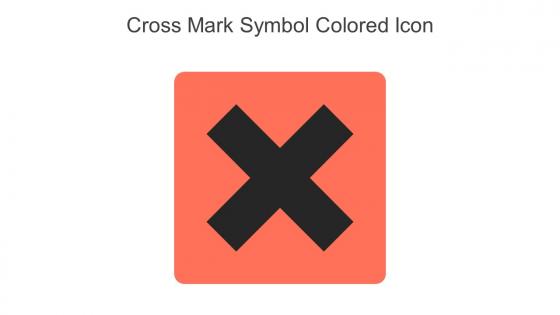 Cross Mark Symbol Colored Icon In Powerpoint Pptx Png And Editable Eps Format