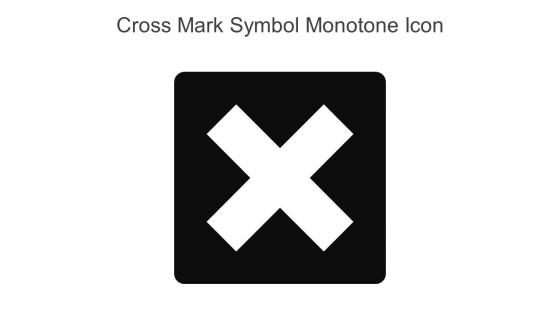 Cross Mark Symbol Monotone Icon In Powerpoint Pptx Png And Editable Eps Format