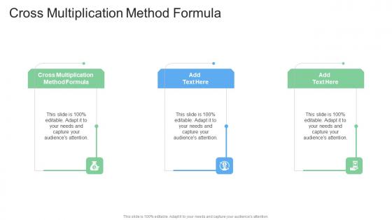 Cross Multiplication Method Formula In Powerpoint And Google Slides Cpb