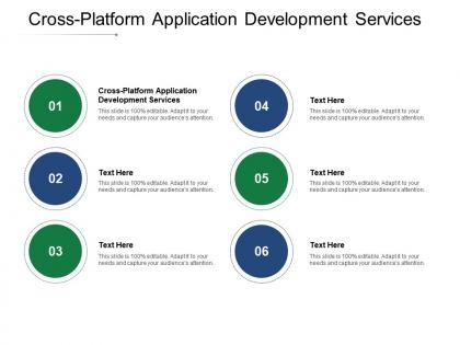 Cross platform application development services ppt powerpoint presentation portfolio design ideas cpb