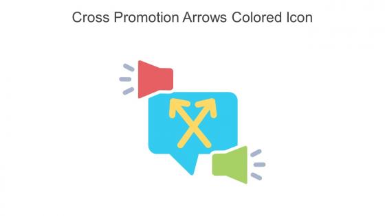 Cross Promotion Arrows Colored Icon In Powerpoint Pptx Png And Editable Eps Format
