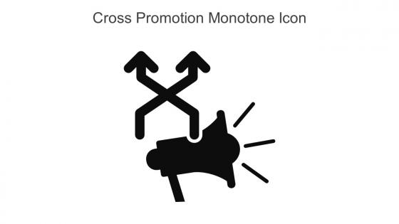 Cross Promotion Monotone Icon In Powerpoint Pptx Png And Editable Eps Format