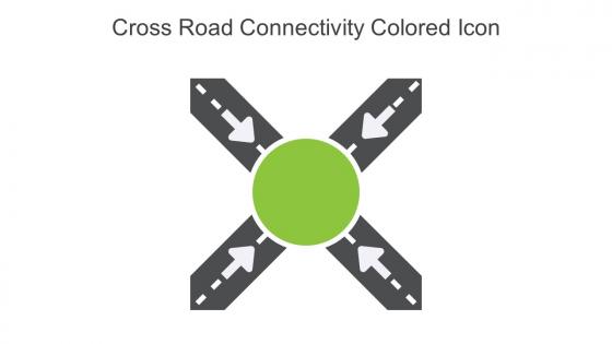 Cross Road Connectivity Colored Icon In Powerpoint Pptx Png And Editable Eps Format