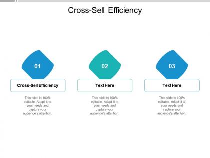 Cross sell efficiency ppt powerpoint presentation professional outfit cpb