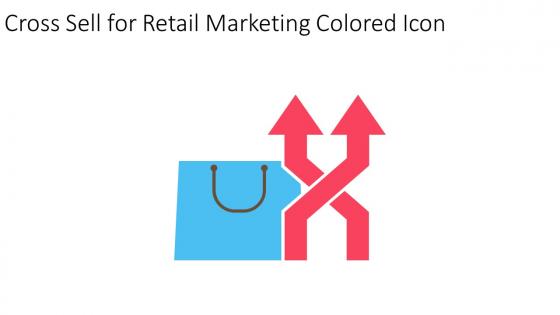 Cross Sell For Retail Marketing Colored Icon In Powerpoint Pptx Png And Editable Eps Format