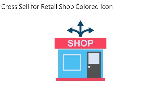 Cross Sell For Retail Shop Colored Icon In Powerpoint Pptx Png And Editable Eps Format