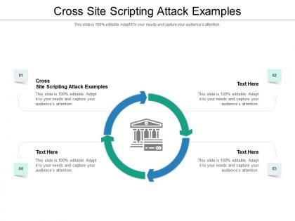 Cross site scripting attack examples ppt powerpoint presentation icon background images cpb