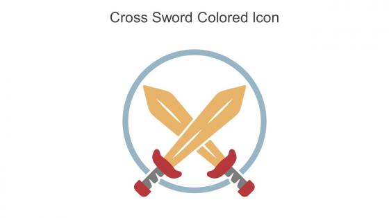 Cross Sword Colored Icon In Powerpoint Pptx Png And Editable Eps Format