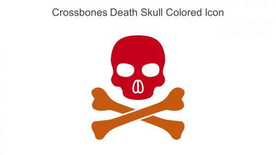 Crossbones Death Skull Colored Icon In Powerpoint Pptx Png And Editable Eps Format