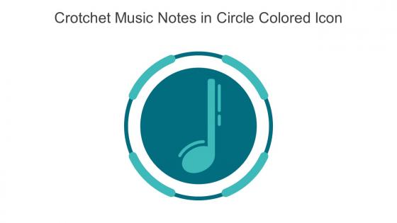 Crotchet Music Notes In Circle Colored Icon In Powerpoint Pptx Png And Editable Eps Format