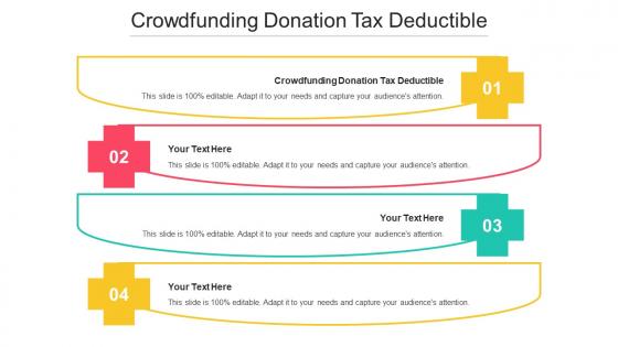 Crowdfunding Donation Tax Deductible Ppt Powerpoint Presentation Show Aids Cpb