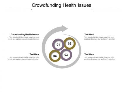 Crowdfunding health issues ppt powerpoint presentation outline model cpb