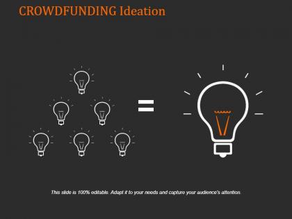 Crowdfunding ideation powerpoint graphics