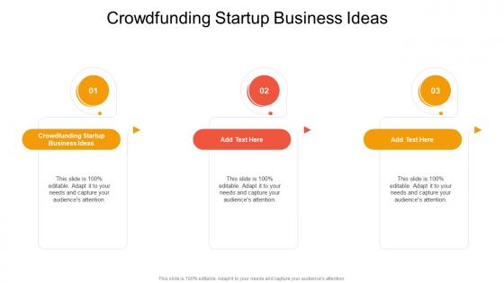 Crowdfunding Startup Business Ideas In Powerpoint And Google Slides Cpb