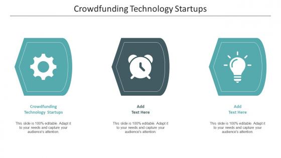 Crowdfunding Technology Startups Ppt Powerpoint Presentation Clipart Cpb