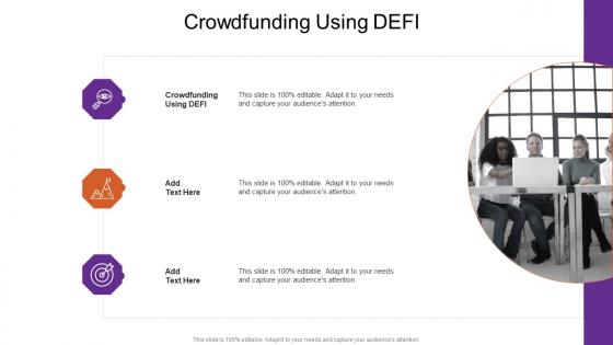 Crowdfunding Using Defi In Powerpoint And Google Slides Cpb