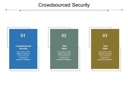Crowdsourced security ppt powerpoint presentation model portfolio cpb