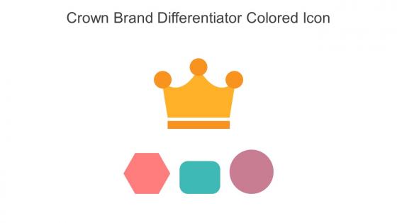 Crown Brand Differentiator Colored Icon In Powerpoint Pptx Png And Editable Eps Format