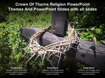 Crown of thorns religion powerpoint themes and powerpoint slides with all slides