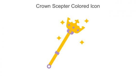 Crown Scepter Colored Icon In Powerpoint Pptx Png And Editable Eps Format
