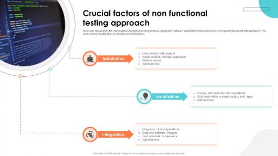 Crucial Factors Of Non Functional Testing Approach