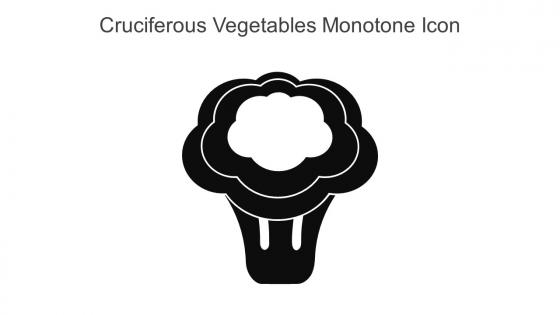 Cruciferous Vegetables Monotone Icon In Powerpoint Pptx Png And Editable Eps Format