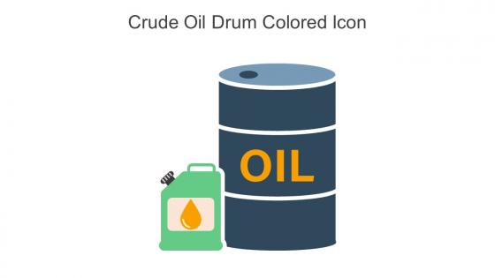 Crude Oil Drum Colored Icon In Powerpoint Pptx Png And Editable Eps Format