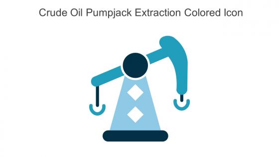 Crude Oil Pumpjack Extraction Colored Icon In Powerpoint Pptx Png And Editable Eps Format
