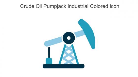 Crude Oil Pumpjack Industrial Colored Icon In Powerpoint Pptx Png And Editable Eps Format