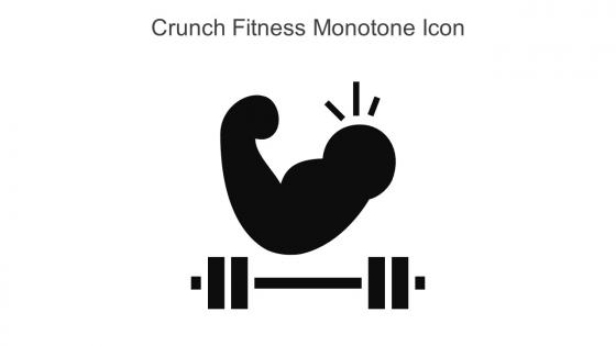 Crunch Fitness Monotone Icon In Powerpoint Pptx Png And Editable Eps Format