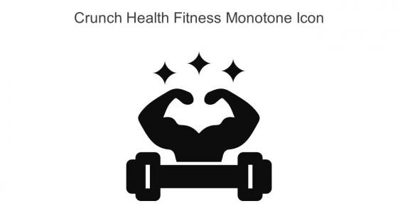Crunch Health Fitness Monotone Icon In Powerpoint Pptx Png And Editable Eps Format
