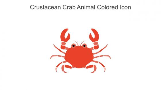 Crustacean Crab Animal Colored Icon In Powerpoint Pptx Png And Editable Eps Format